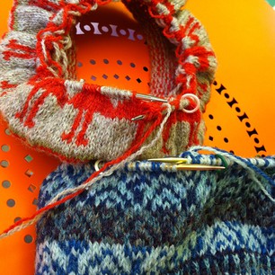 Fair Isle knitting and friendship...